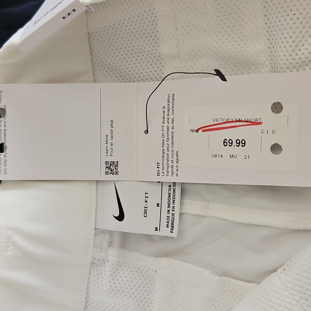 Nike ,NWT,Women's Dri-FIT Victory 5'' Golf Shorts,White,Medium - Picture 11 of 14
